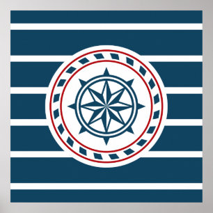 Nautical design poster