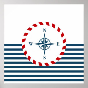 Nautical design poster