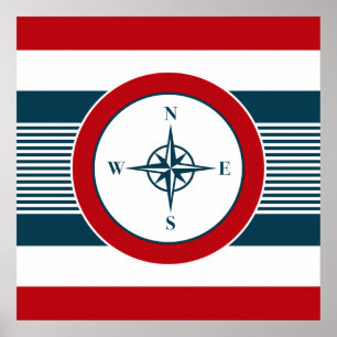 Nautical design poster
