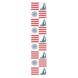 Nautical design short table runner