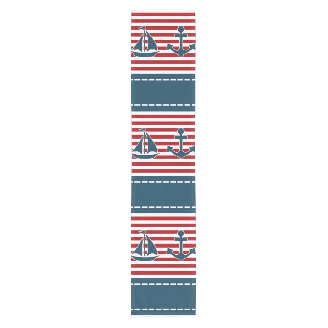 Nautical design short table runner (Front)