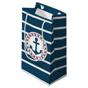 Nautical design small gift bag