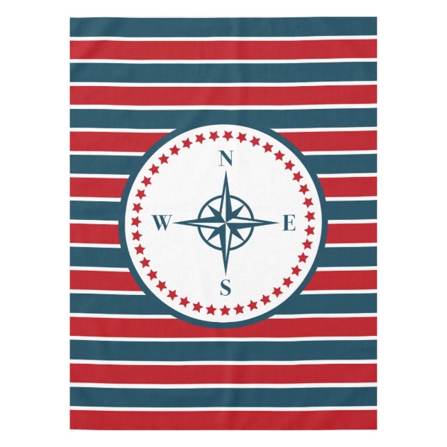 Nautical design tablecloth (Front)