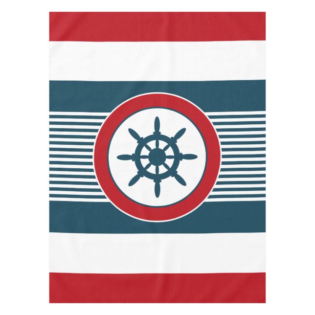 Nautical design tablecloth (Front)
