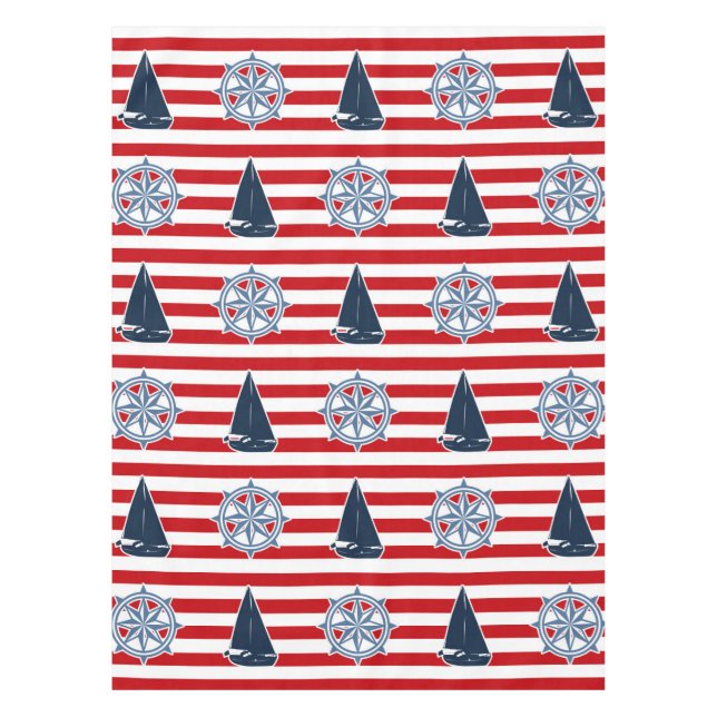 Nautical design tablecloth (Front)