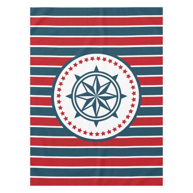 Nautical design tablecloth (Front)