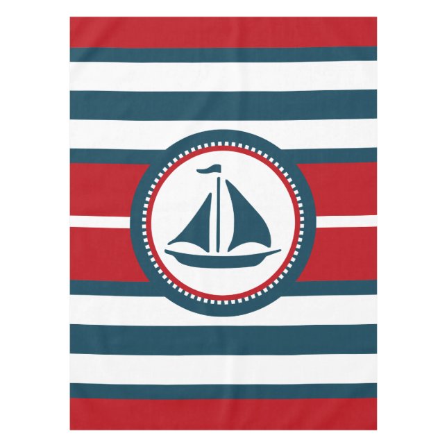 Nautical design tablecloth (Front)