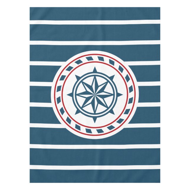 Nautical design tablecloth (Front)