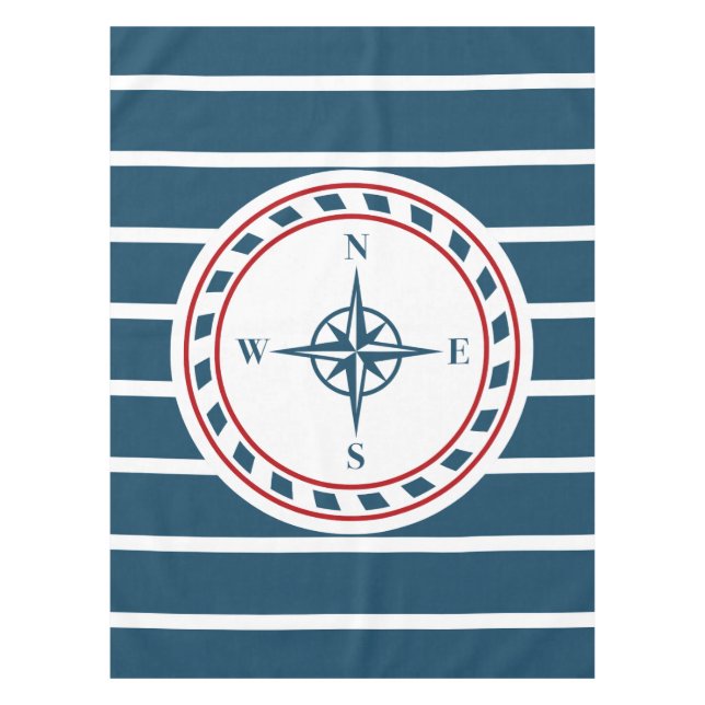 Nautical design tablecloth (Front)