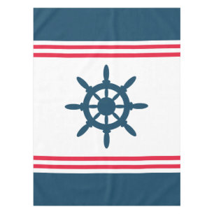 Nautical design tablecloth