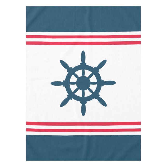 Nautical design tablecloth (Front)