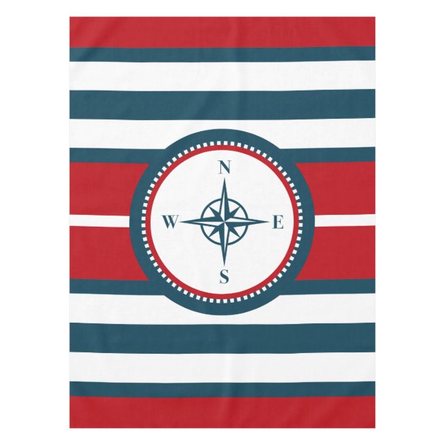Nautical design tablecloth (Front)