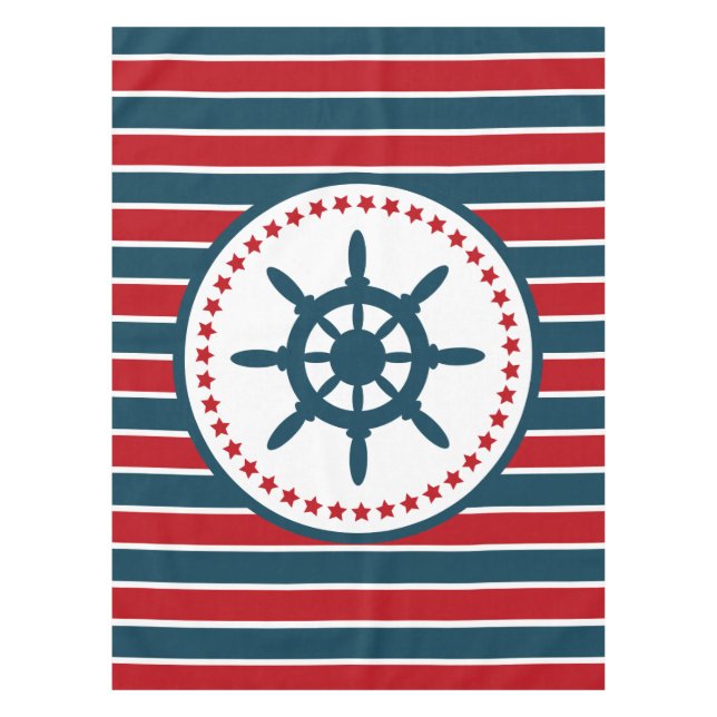 Nautical design tablecloth (Front)