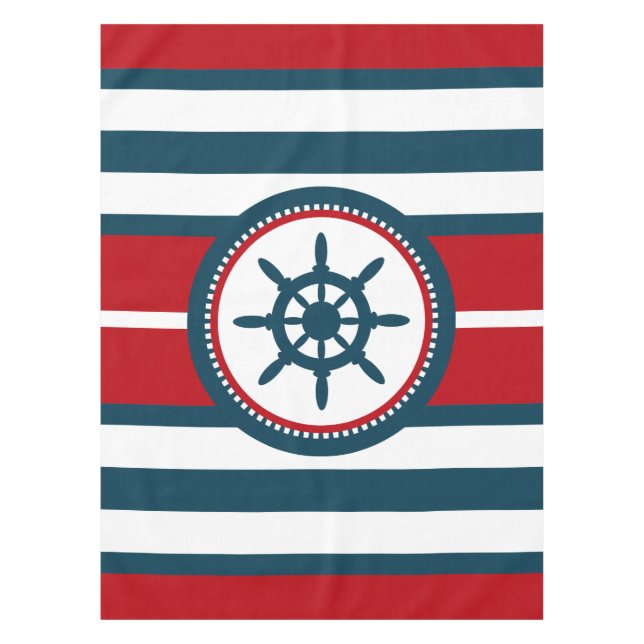 Nautical design tablecloth (Front)