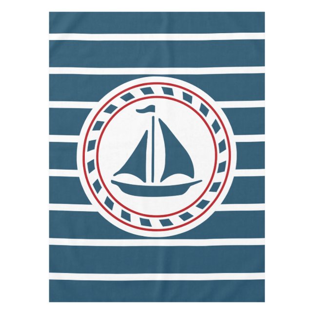 Nautical design tablecloth (Front)