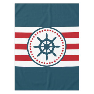 Nautical design tablecloth