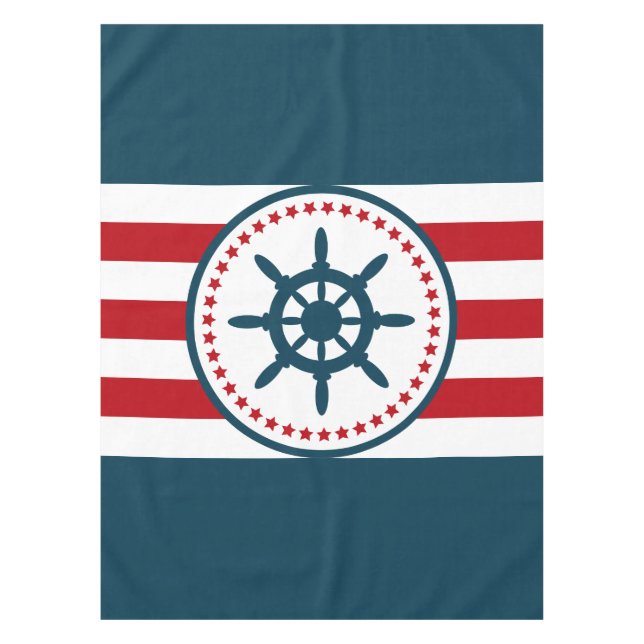 Nautical design tablecloth (Front)