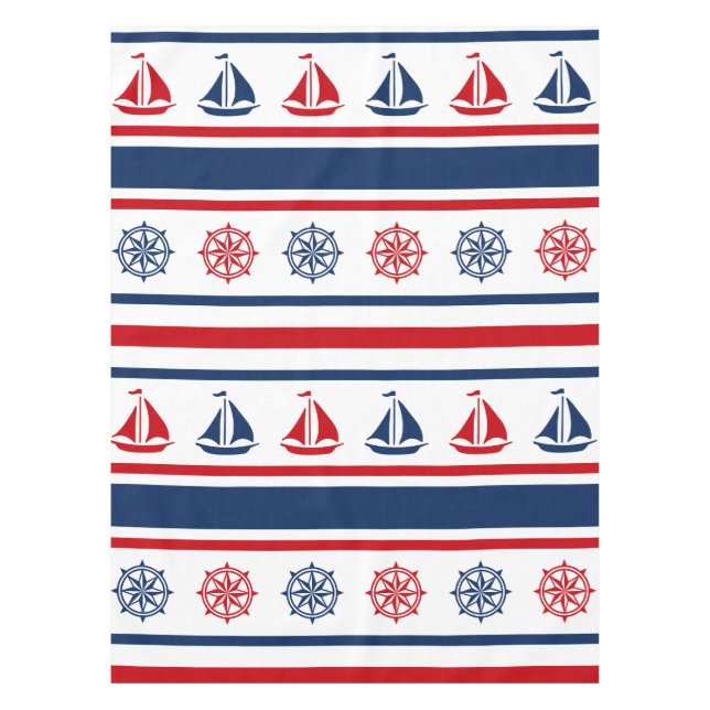 Nautical design tablecloth (Front)