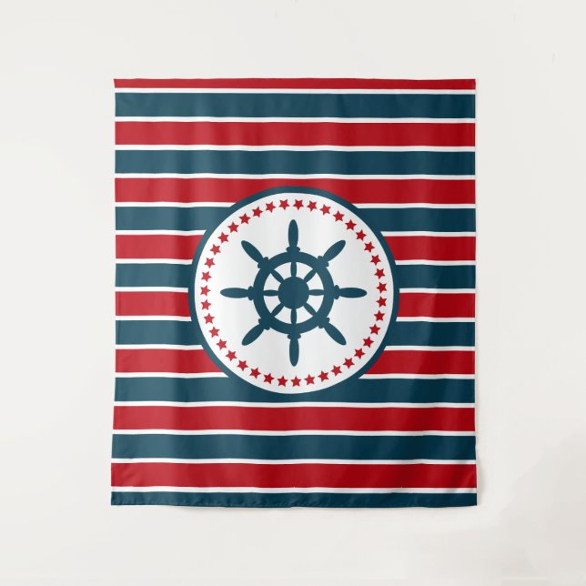Nautical design tapestry (Front)