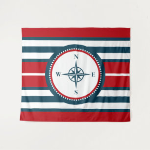 Nautical design tapestry