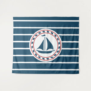 Nautical design tapestry