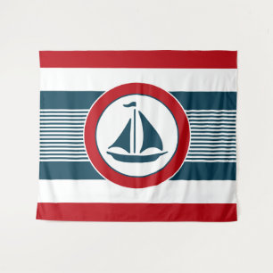 Nautical design tapestry