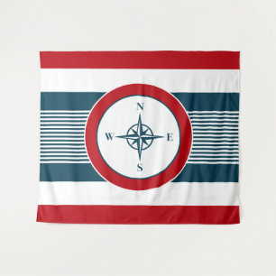 Nautical design tapestry