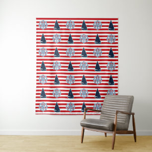 Nautical design tapestry