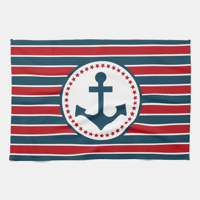 Nautical design tea towel (Horizontal)