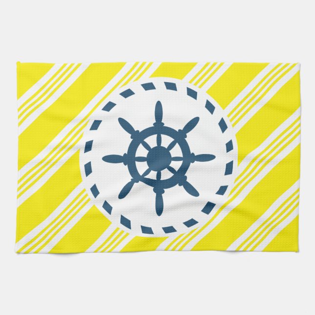 Nautical design tea towel (Horizontal)