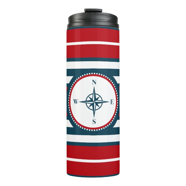 Nautical design thermal tumbler (Front)