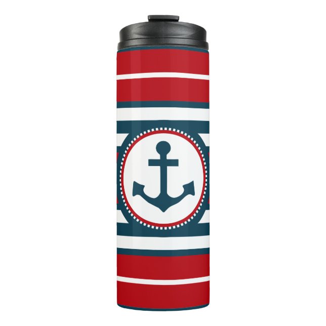 Nautical design thermal tumbler (Front)
