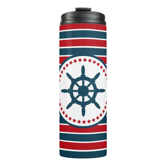 Nautical design thermal tumbler (Front)
