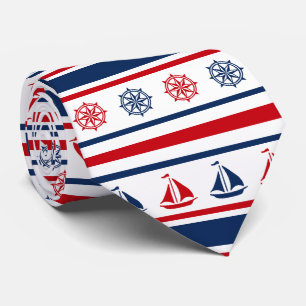 Nautical design tie
