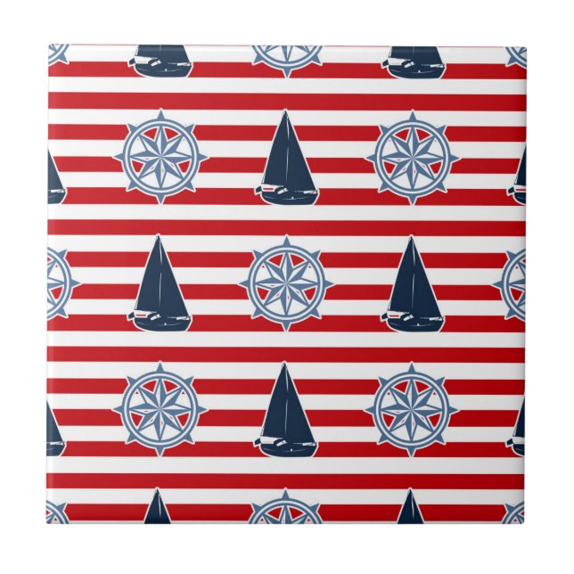Nautical design tile (Front)