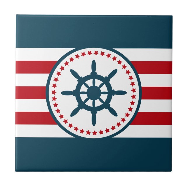 Nautical design tile (Front)