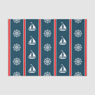 Nautical design tissue paper