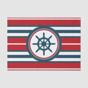 Nautical design tissue paper