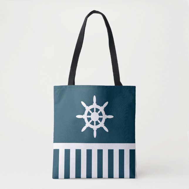 Nautical design tote bag (Front)