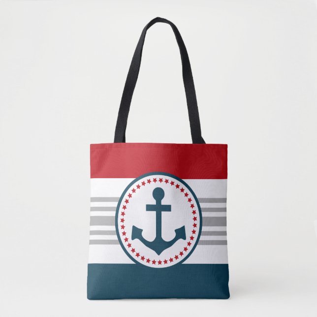 Nautical design tote bag (Front)