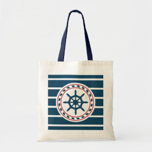 Nautical design tote bag