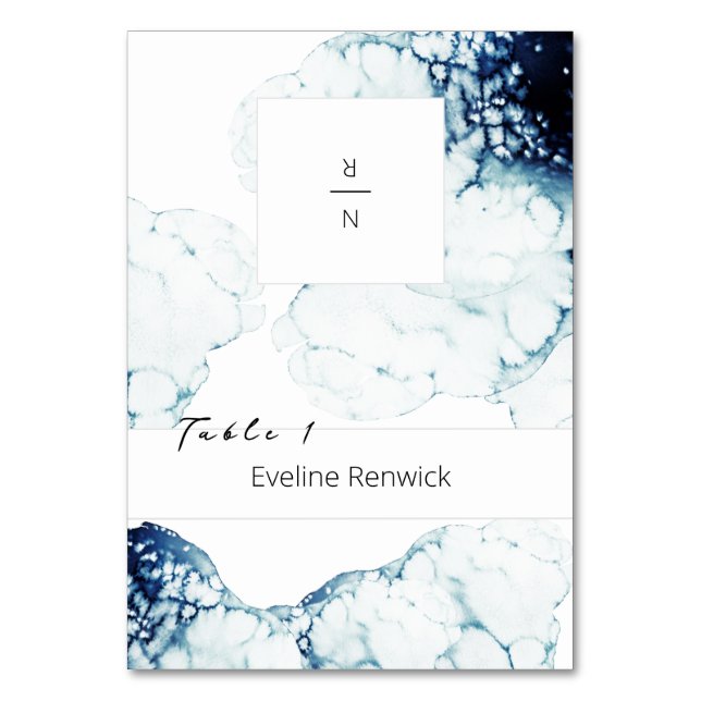 Nautical Destination Wedding Foldable Place Card (Front)