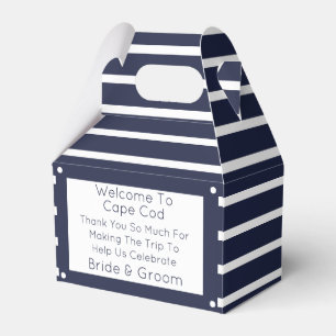 Nautical Destination Wedding Welcome Favour Box