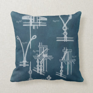 Nautical Detail Blueprint IV Cushion