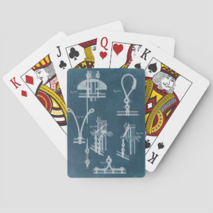 Nautical Detail Blueprint IV Playing Cards
