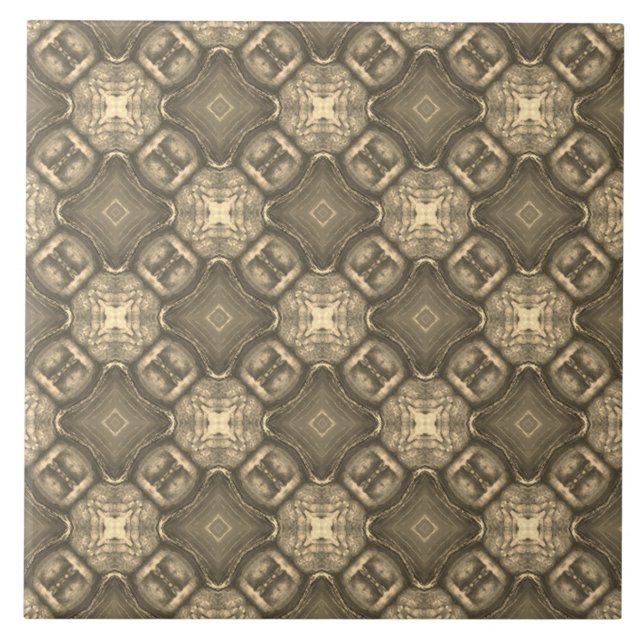 Nautical Diamond Pools & Stripes Pattern Tile (Front)