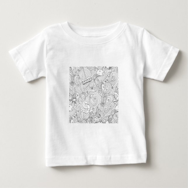 Nautical Doodle Baby T-Shirt (Front)