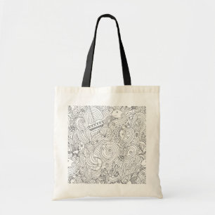 Nautical Doodle Tote Bag