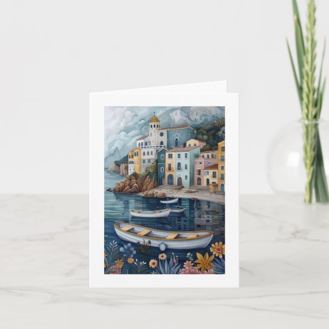 Nautical Dream City Greeting  Card (Front)