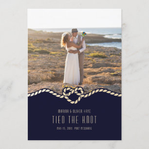 Nautical Elopement Announcement